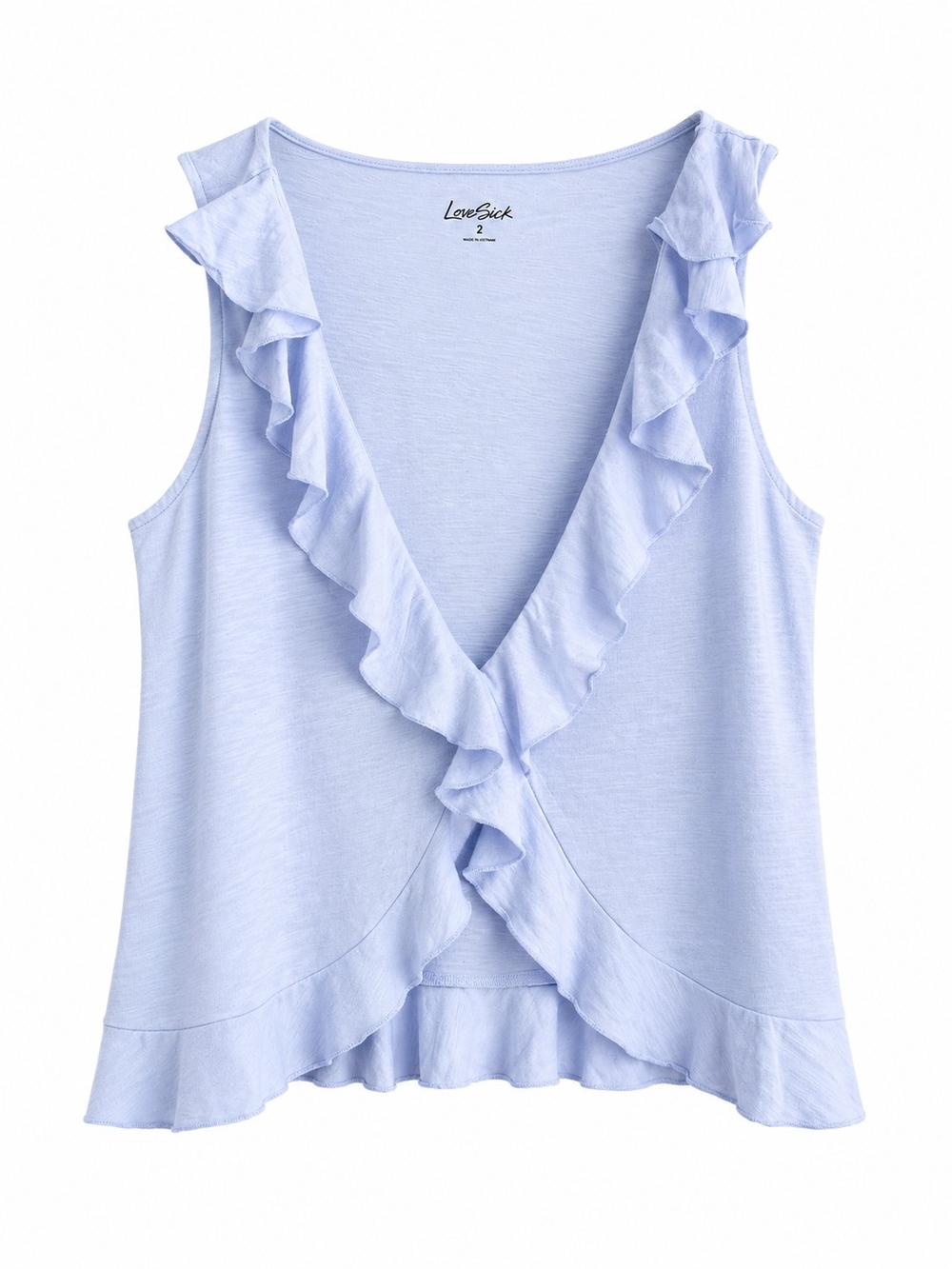 torrid Light Blue Ruffle V-Neck Camisole Sz 2X